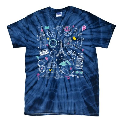 Travel The World Cute Tie-Dye T-Shirt