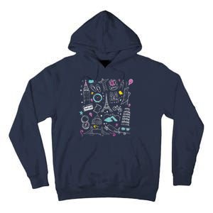 Travel The World Cute Tall Hoodie