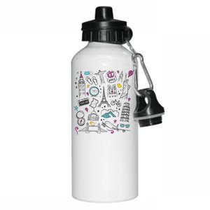 Travel The World Cute Aluminum Water Bottle