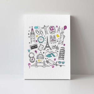 Travel The World Cute Canvas