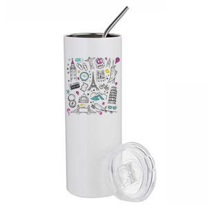 Travel The World Cute Stainless Steel Tumbler