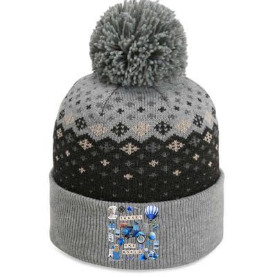 Travel The World Tourist The Baniff Cuffed Pom Beanie