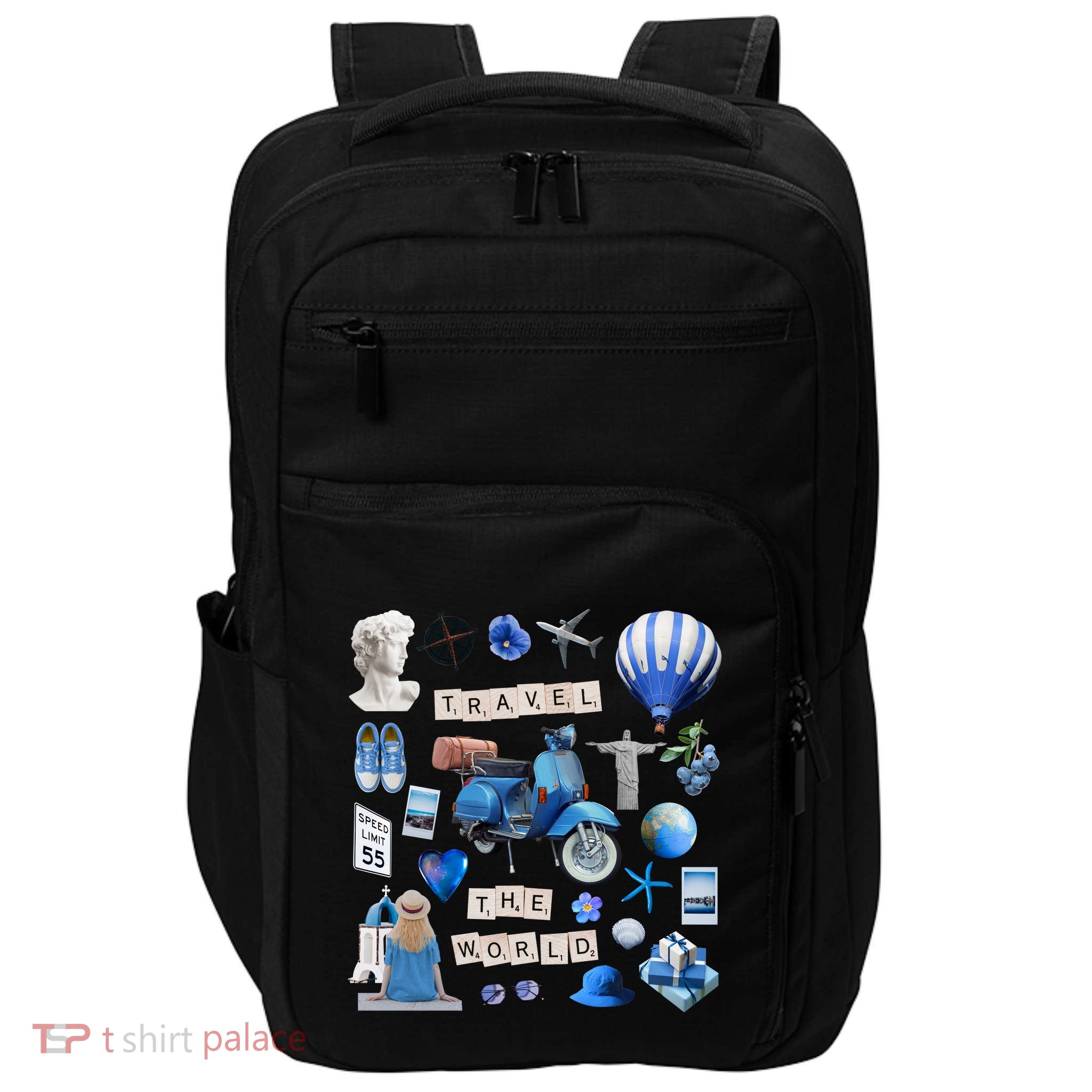 Travel The World Tourist Impact Tech Backpack