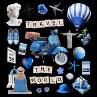 Travel The World Tourist Drawstring Bag