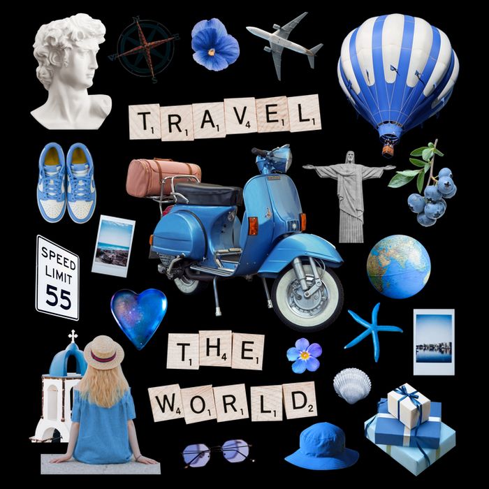Travel The World Tourist Drawstring Bag