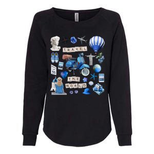 Travel The World Tourist Womens California Wash Sweatshirt