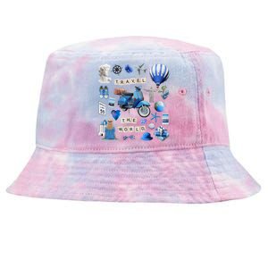 Travel The World Tourist Tie-Dyed Bucket Hat