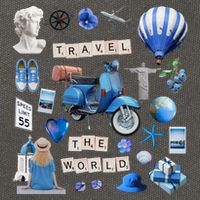 Travel The World Tourist Cotton Canvas Backpack