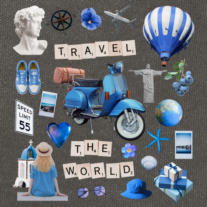 Travel The World Tourist Cotton Canvas Backpack
