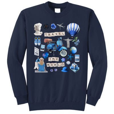 Travel The World Tourist Tall Sweatshirt