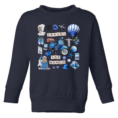 Travel The World Tourist Toddler Sweatshirt