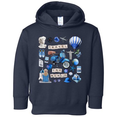 Travel The World Tourist Toddler Hoodie