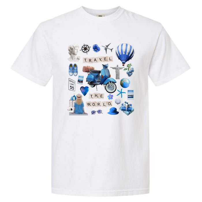 Travel The World Tourist Garment-Dyed Heavyweight T-Shirt