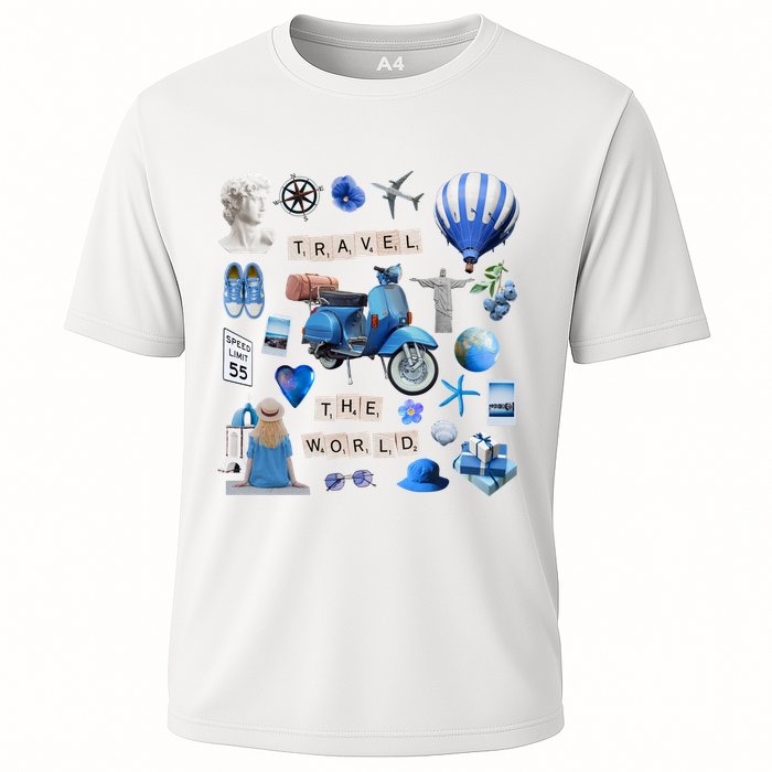 Travel The World Tourist Cooling Performance Crew T-Shirt