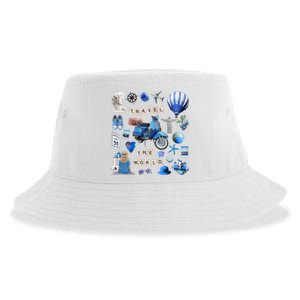 Travel The World Tourist Sustainable Bucket Hat