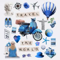 Travel The World Tourist Button