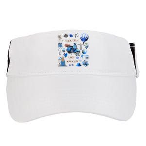 Travel The World Tourist Adult Drive Performance Visor