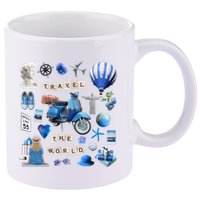 Travel The World Tourist 11oz C Handle Ceramic Mug