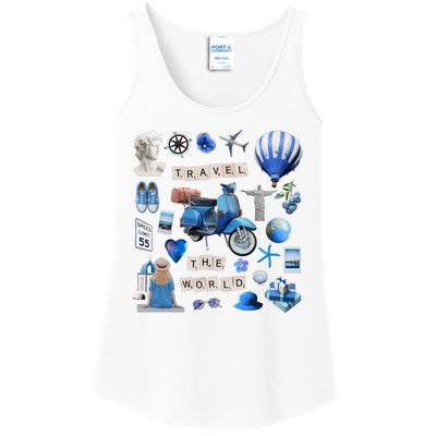 Travel The World Tourist Ladies Essential Tank