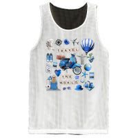 Travel The World Tourist Mesh Reversible Basketball Jersey Tank