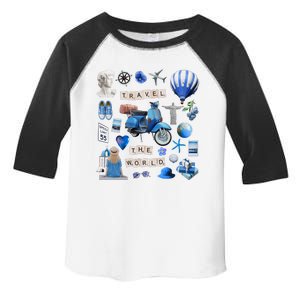 Travel The World Tourist Toddler Fine Jersey T-Shirt