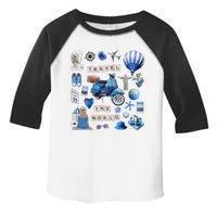 Travel The World Tourist Toddler Fine Jersey T-Shirt