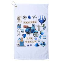 Travel The World Tourist Platinum Collection Golf Towel