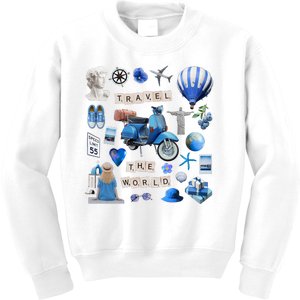 Travel The World Tourist Kids Sweatshirt