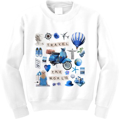 Travel The World Tourist Kids Sweatshirt