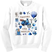 Travel The World Tourist Kids Sweatshirt