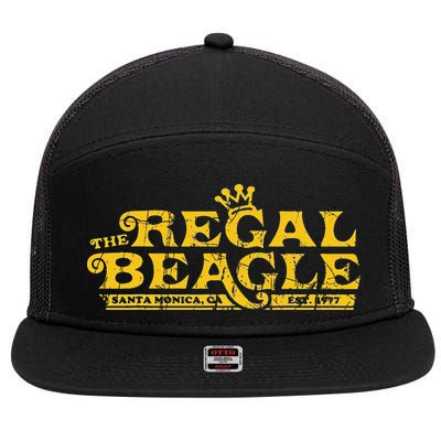 The Regal Beagle Funny Beagle 7 Panel Mesh Trucker Snapback Hat
