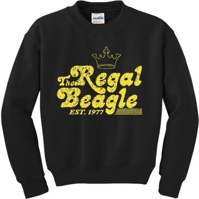 The Regal Beagle Vintage Classic 70s Lettering Design Kids Sweatshirt