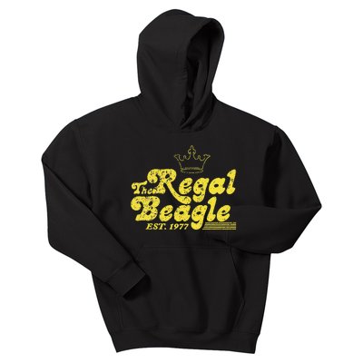 The Regal Beagle Vintage Classic 70s Lettering Design Kids Hoodie