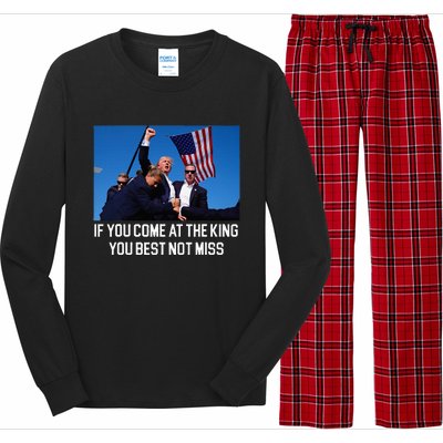 Trump Rally Best Not Miss Trump 2024 Long Sleeve Pajama Set