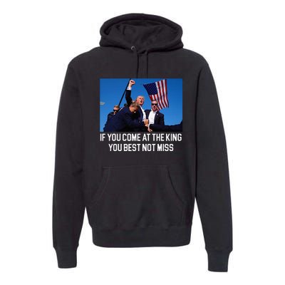 Trump Rally Best Not Miss Trump 2024 Premium Hoodie