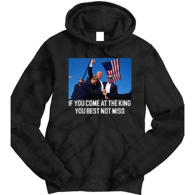 Trump Rally Best Not Miss Trump 2024 Tie Dye Hoodie