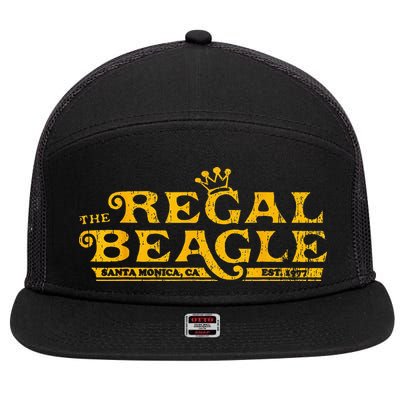 The Regal Beagle Funny Beagle 7 Panel Mesh Trucker Snapback Hat