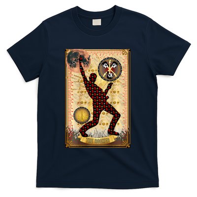 The Rocker Blood Moon Funny Tarot Playing Card T-Shirt