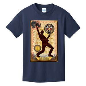 The Rocker Blood Moon Funny Tarot Playing Card Kids T-Shirt