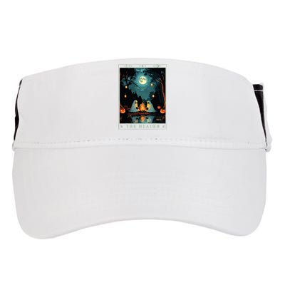 The Reader Bookish Cute Spooky Ghost Reading Book Tarot Card Adult Drive Performance Visor