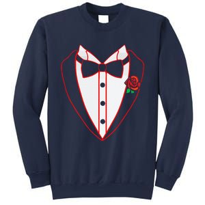 Tuxedo Red Bow Tie Costume Valentine's Day Gifts Sweatshirt