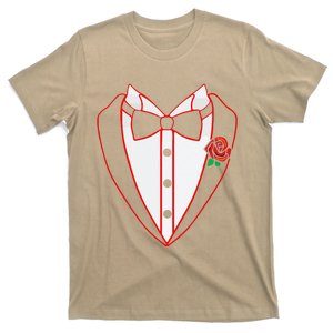 Tuxedo Red Bow Tie Costume Valentine's Day Gifts T-Shirt