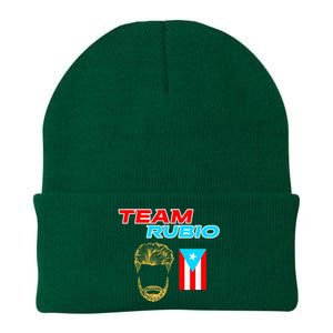 Team Rubio Baseball Puerto Rico Beisbol Los Nuestros Pride Knit Cap Winter Beanie