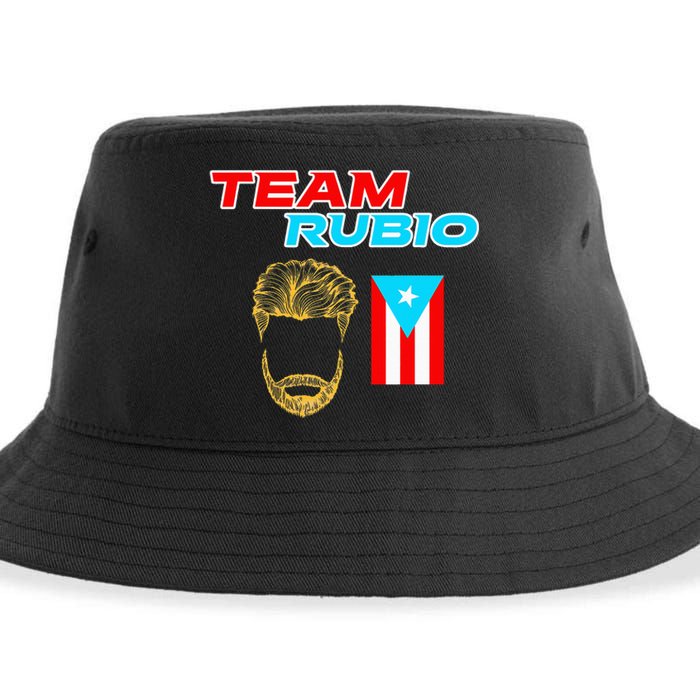 Team Rubio Baseball Puerto Rico Beisbol Los Nuestros Pride Sustainable Bucket Hat