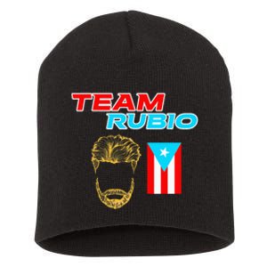 Team Rubio Baseball Puerto Rico Beisbol Los Nuestros Pride Short Acrylic Beanie