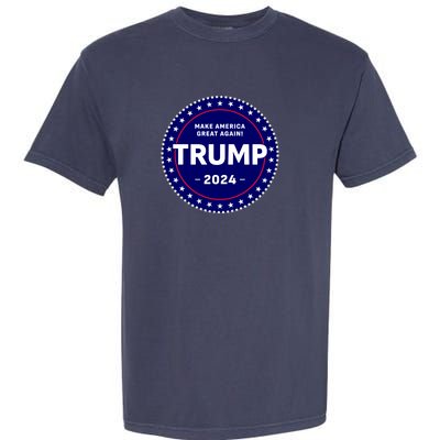 Trumps Reelection Badge 2024 Garment-Dyed Heavyweight T-Shirt