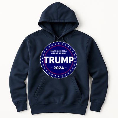 Trumps Reelection Badge 2024 Hoodie