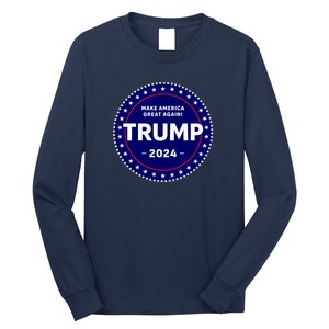 Trumps Reelection Badge 2024 Long Sleeve Shirt