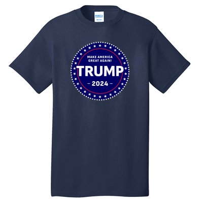 Trumps Reelection Badge 2024 Tall T-Shirt