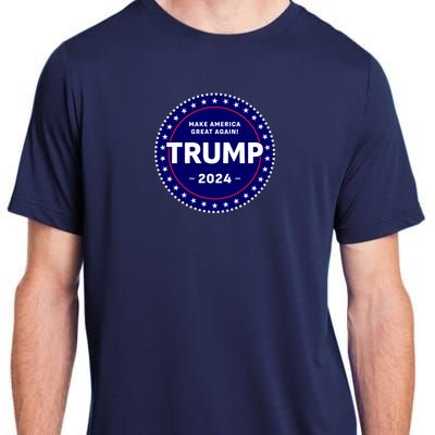 Trumps Reelection Badge 2024 Adult ChromaSoft Performance T-Shirt